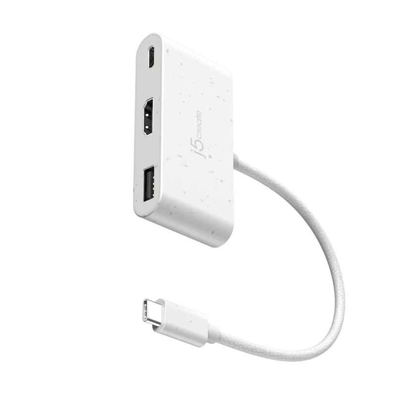 Image of j5 create j5create JCA379EW - USB-C to HDMI & USB Type-A with Power Delivery JCA379EW-N