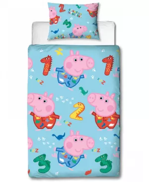 Image of Peppa Pig George Counting Single Duvet Cover