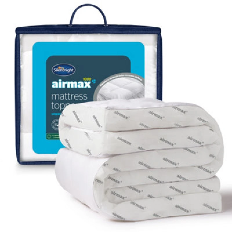 Image of Silentnight Airmax 1000 Mattress Topper One Colour W04FZ Unisex Double,King,Single,Super King