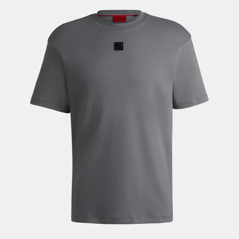 Image of Hugo Mens Regular Fit Dalile T-Shirt Open Grey 086 male XS