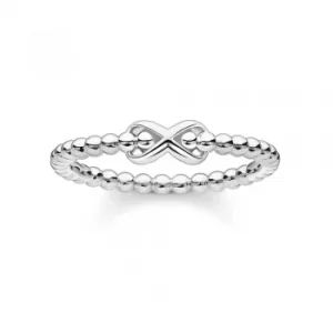 image of THOMAS SABO Silver Beaded Infinity Ring TR2320-001-21