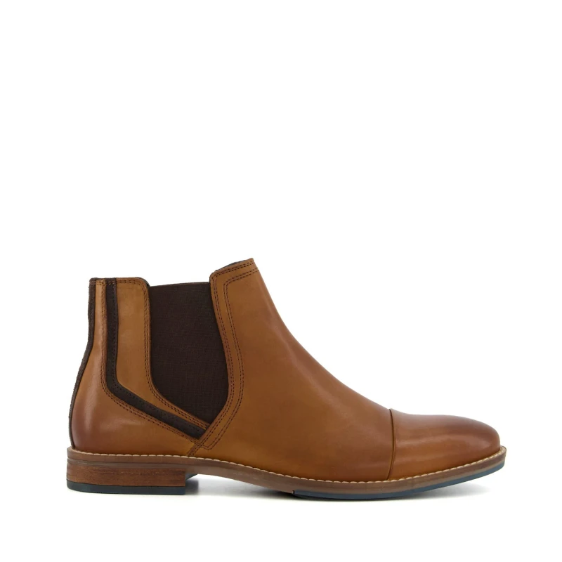 Image of Dune London Chappy Chelsea Boots - Brown Brown 6