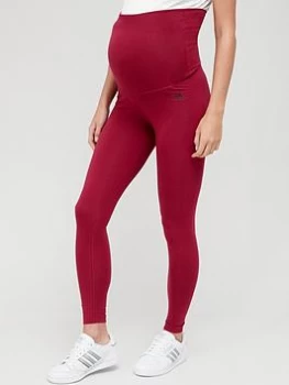 Image of adidas Maternity Leggings - Burgundy Size XL Women