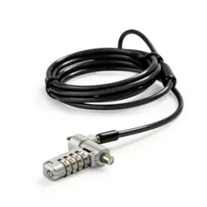 Image of Tech air TALUC07 cable lock Black, Silver 2 m