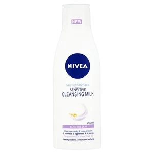 Image of Nivea Daily Essentials Sensitive Cleansing Milk 200ml