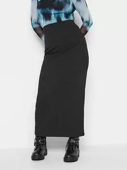 Image of PixieGirl Petite Scuba Maxi Skirt, Black, Size 6, Women