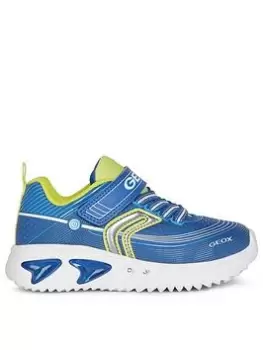 Image of Geox Boys Assister Trainer, Blue, Size 1.5 Older