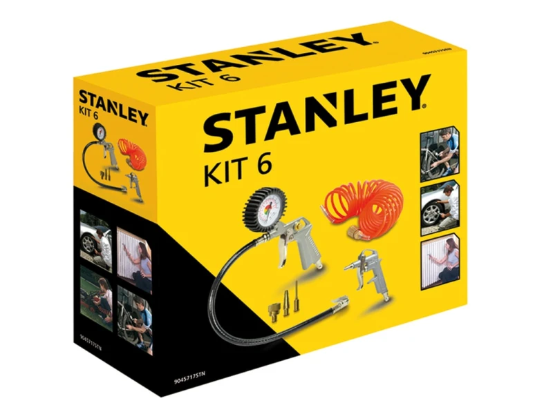 Image of Stanley Air Compressors Air Tool Kit, 6 Piece 9045717STN