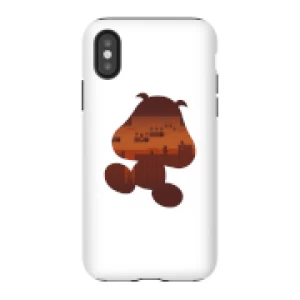 Image of Nintendo Super Mario Goomba Silhouette Phone Case - iPhone X - Tough Case - Gloss