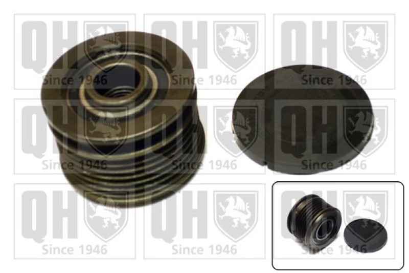 Image of QUINTON HAZELL Alternator clutch pulley QUINTON HAZELL QTR117