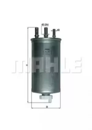 Image of Fuel Filter KL781 78445637 by MAHLE Original