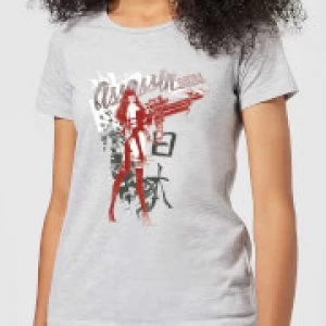 Image of Marvel Knights Elektra Assassin Womens T-Shirt - Grey - 3XL