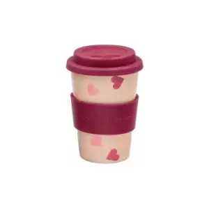Image of Emma Bridgewater Pink Hearts Rice Husk Cup