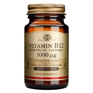 Image of Solgar Vitamin B12 1000 amp181g Nuggets 250 nuggets
