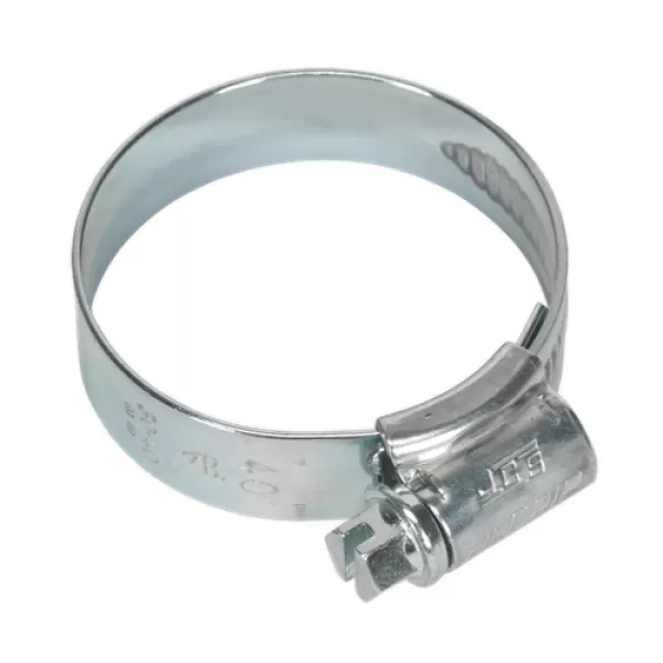 Image of Genuine SEALEY HCJ1X HI-GRIP® Hose Clip Zinc Plated Ø30-40mm Pack of 20