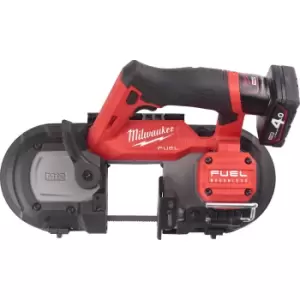 image of Milwaukee M12 FBS64 Fuel 12v Cordless Brushless Bandsaw 2 x 4ah Li-ion Charger Case