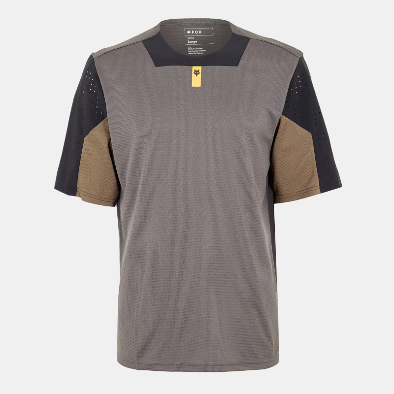 Image of Fox Defend Short Sleeve Jersey Dark Shadow male Small
