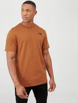 Image of The North Face Short Sleeve Redbox T-Shirt - Caramel, Caramel, Size 2XL, Men