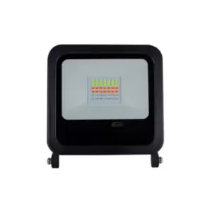 image of Integral LED Lighting - Integral 30W Compact Colour rgb IP65 Floodlight With Remote Control