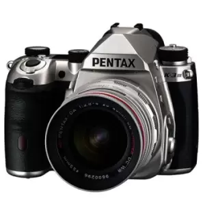 Image of Pentax K-3 Mark III Digital SLR in Silver with Pentax HD 20-40mm F2.8-4 ED DC WR Lens in Silver