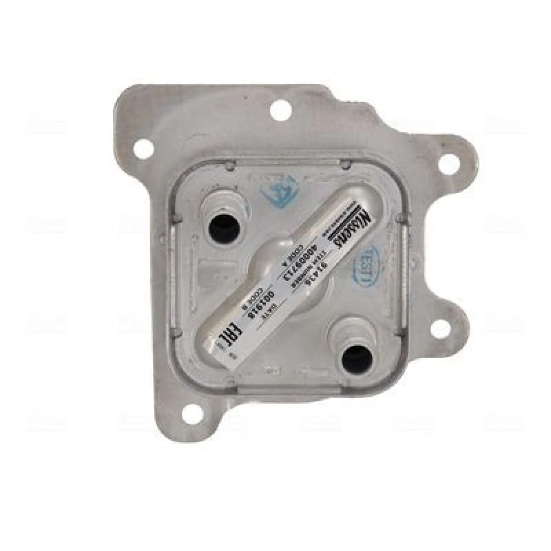 Image of NISSENS 91436 Oil Cooler ** FIRST FIT ** with gaskets/seals, without filter Aluminium Oil Cooler,engine oil (469)