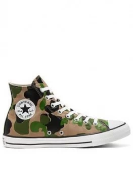 image of Converse Chuck Taylor All Star Hi-Tops - Camo , Camo, Size 9, Men