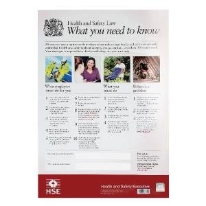 Image of HSE Health And Safety Law Poster A3 FWC30A3