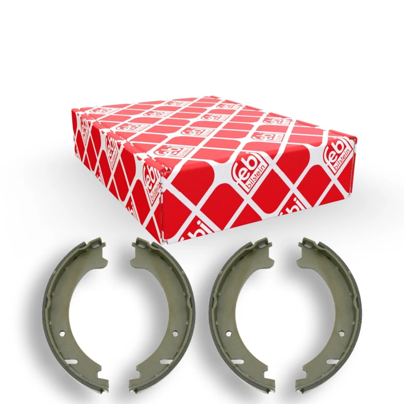 Image of FEBI BILSTEIN 15067 Handbrake Shoes Rear Axle Brake Shoe Set,parking brake (1419)