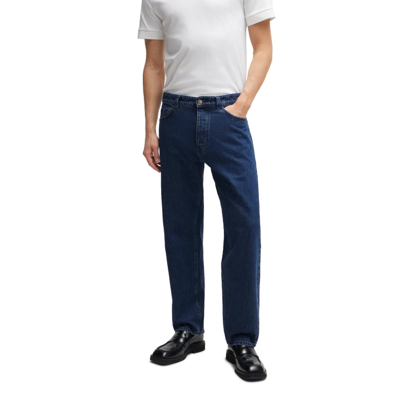 Image of Boss Mens H Akron Slim Fit Jeans Medium Blue male 30W L