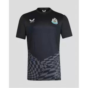 Image of Castore Newcastle United Pre Match T Shirt 2023 2024 Adults - Black