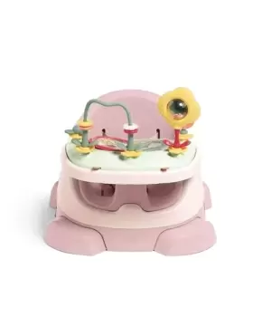 Image of Mamas & Papas Bug 3-in-1 Floor & Booster Seat with Activity Tray - Blossom