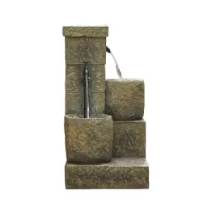 Image of Stylish Fountain Cotswold Trough Water Feature with LEDs