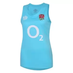Image of Umbro England Racer Back Vest Womens - Blue