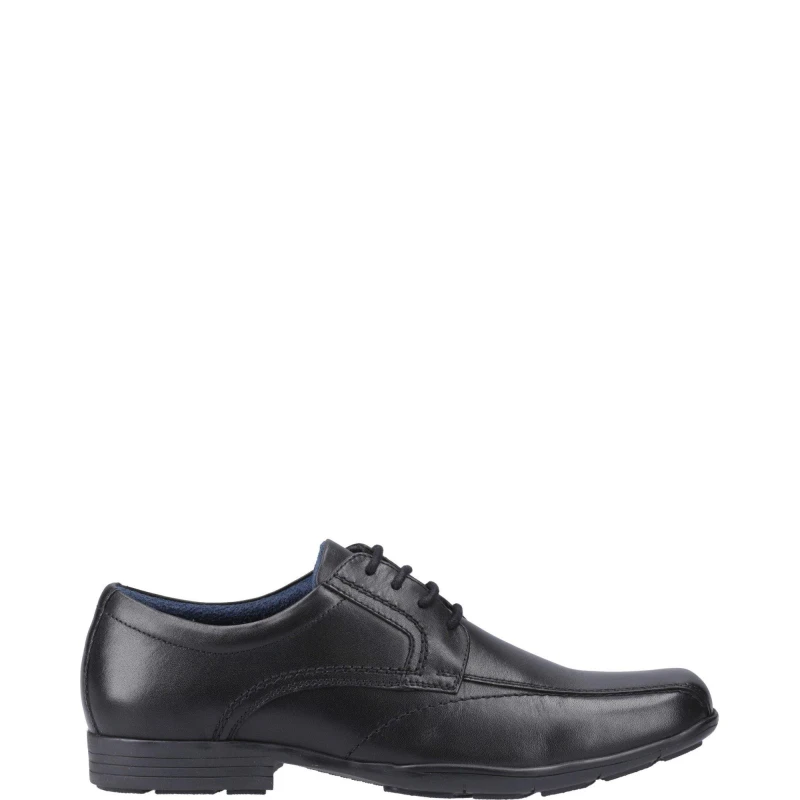 Image of Pod Mens Angus Lace Up Leather Shoes UK Size 10 (EU 44) Black POD013-BLACK-10