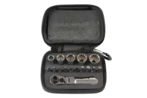 image of Laser Tools 6398 Socket and Bit Set 16pc 1/4"D