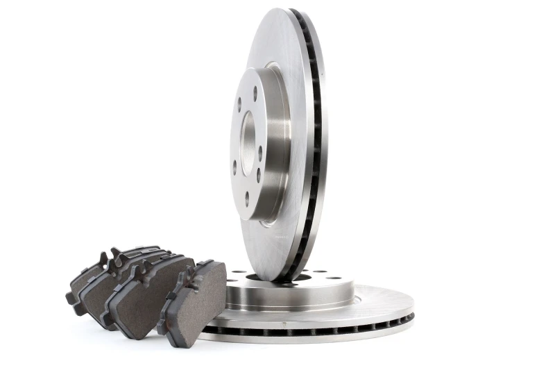 Image of RIDEX 3405B0181 Brake disc and pads set Front Axle, Brake Disc Type: Vented, excl. wear warning contact, with anti-squeak plate Brake Set,disc brakes