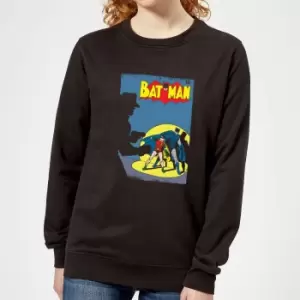 Image of Batman Batman Cover Womens Sweatshirt - Black - L - Black