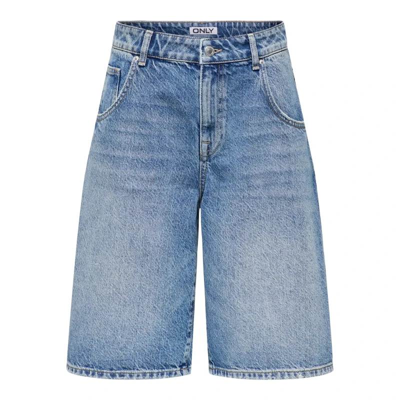 Image of Only Womens shorts Only Mate Reg Baggy Bleu Female M