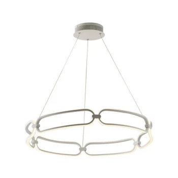 Image of Fan Europe Lighting - Fan Europe Infinity - Integrated LED Circular Ceiling Pendant - 60cm, White, 4000K