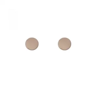 Image of Engravable Disc Rose Gold Earrings