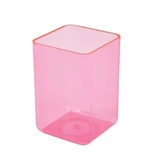 Image of Polystyrene Executive Pen Tidy Ice Pink Complements Executive Letter