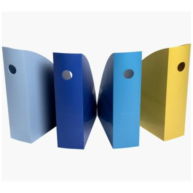 Image of Exacompta Bee Blue Magazine File Set 266 x 82 x 305mm Assorted...