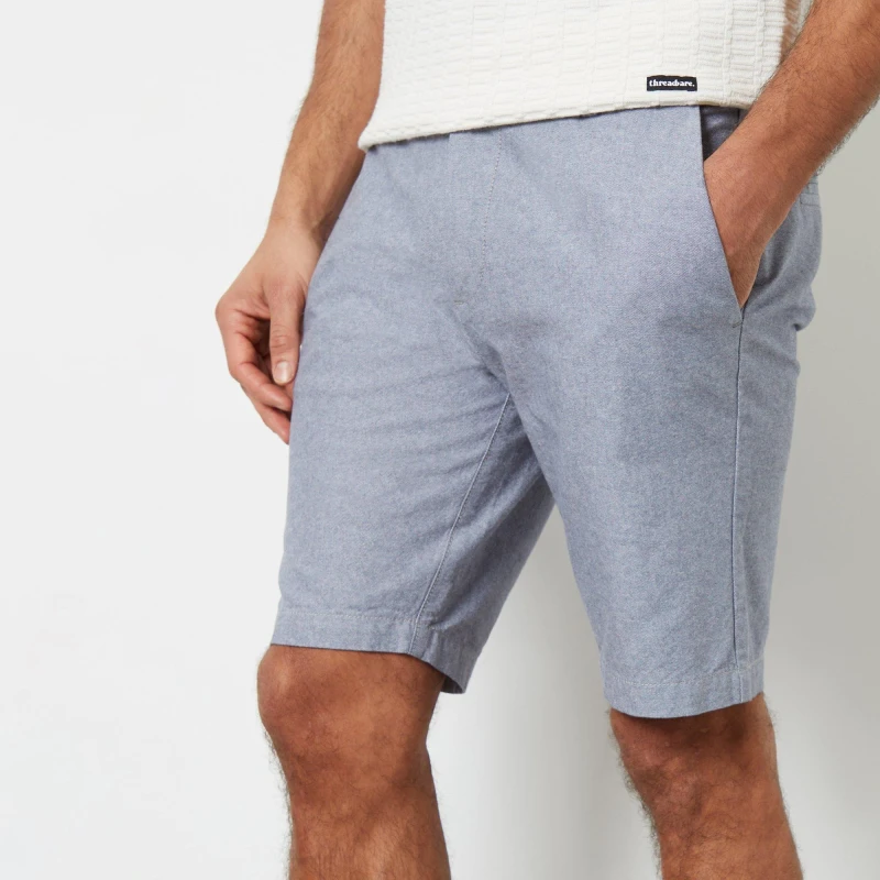 Image of Threadbare Cotton Chino Shorts Pale Blue male 30R