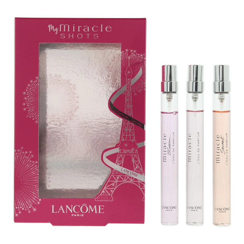 Image of Lancome Miracle 3 Piece Gift Set: Eau de Parfum 3 x 10ml