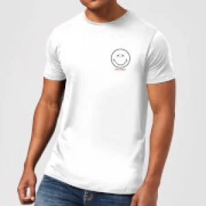 Image of Smiley World Pocket Smiley Mens T-Shirt - White - XXL