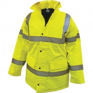 image of Scan Hi Vis Motorway Jacket Yellow L