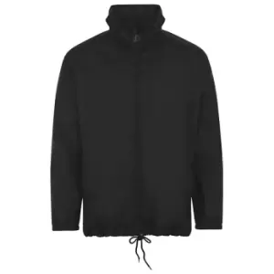 Image of SOLS Unisex Shift Showerproof Windbreaker Jacket (L) (Black)