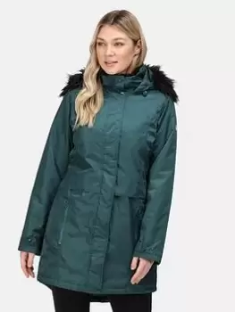 image of Regatta Lexis Waterproof Insulated Jacket - Dark Green, Dark Green, Size 10, Women