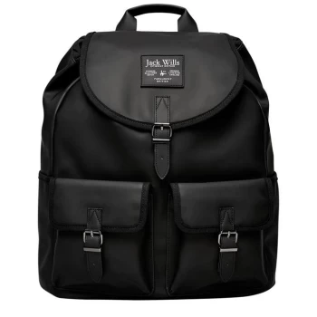 Image of Jack Wills Beresford Cargo Backpack - Black