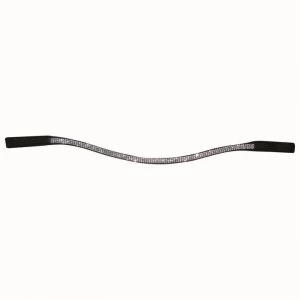 Image of Hy Curved Crystal Browband - Pink/Crystal